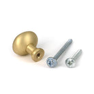 Satin Brass Moore Cabinet Knob - 25mm - Cabinet Knobs - From The Anvil - Yester Home