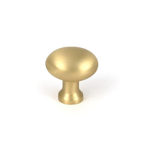 Satin Brass Moore Cabinet Knob - 25mm - Cabinet Knobs - From The Anvil - Yester Home