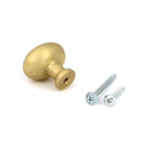Satin Brass Moore Cabinet Knob - 32mm - Cabinet Knobs - From The Anvil - Yester Home