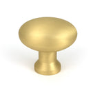 Satin Brass Moore Cabinet Knob - 38mm - Cabinet Knobs - From The Anvil - Yester Home