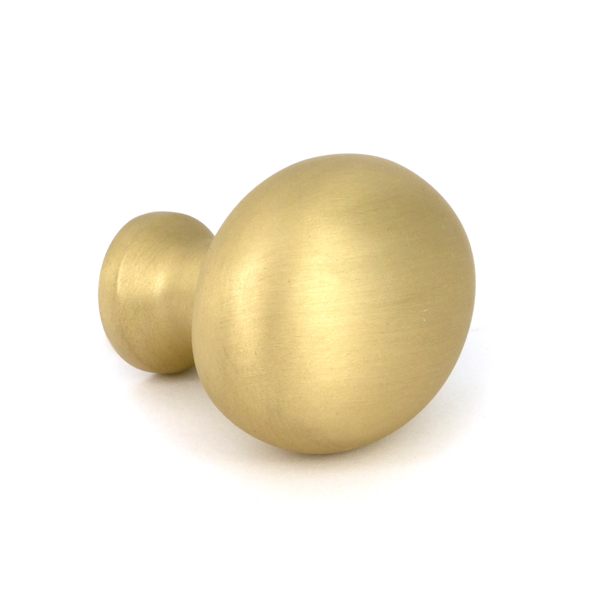 Satin Brass Moore Cabinet Knob - 38mm - Cabinet Knobs - From The Anvil - Yester Home