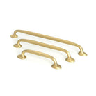 Satin Brass Moore Pull Handle - Medium - Pull Handles - From The Anvil - Yester Home