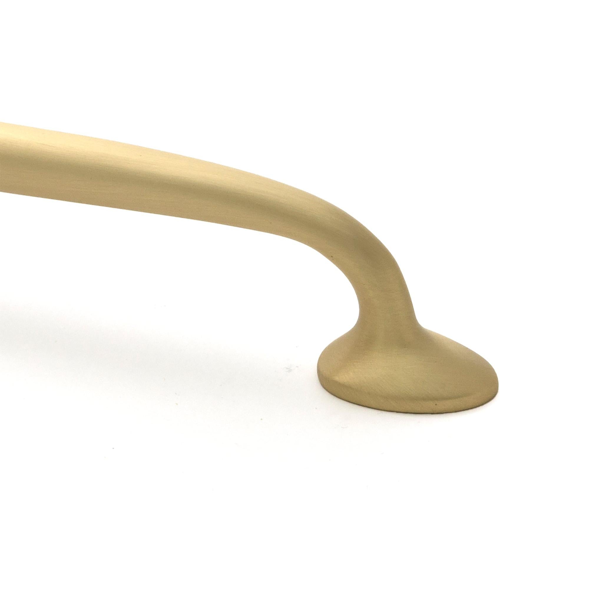 Satin Brass Moore Pull Handle - Medium - Pull Handles - From The Anvil - Yester Home