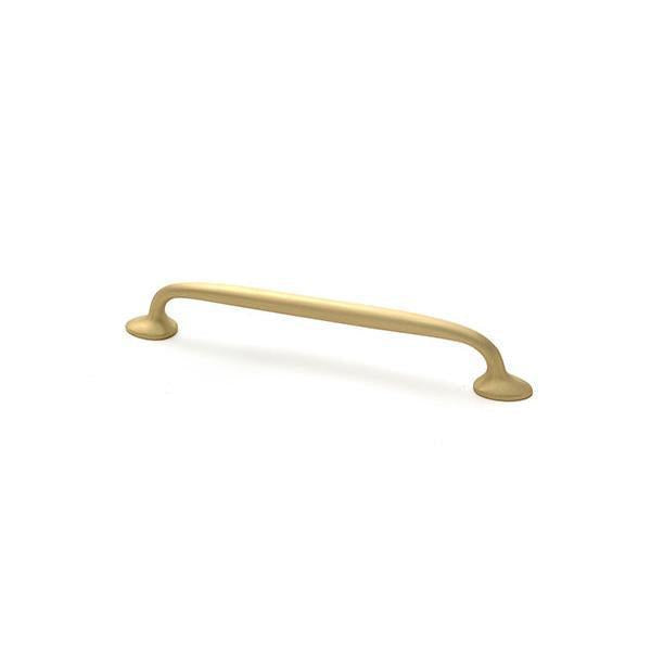 Satin Brass Moore Pull Handle - Medium - Pull Handles - From The Anvil - Yester Home