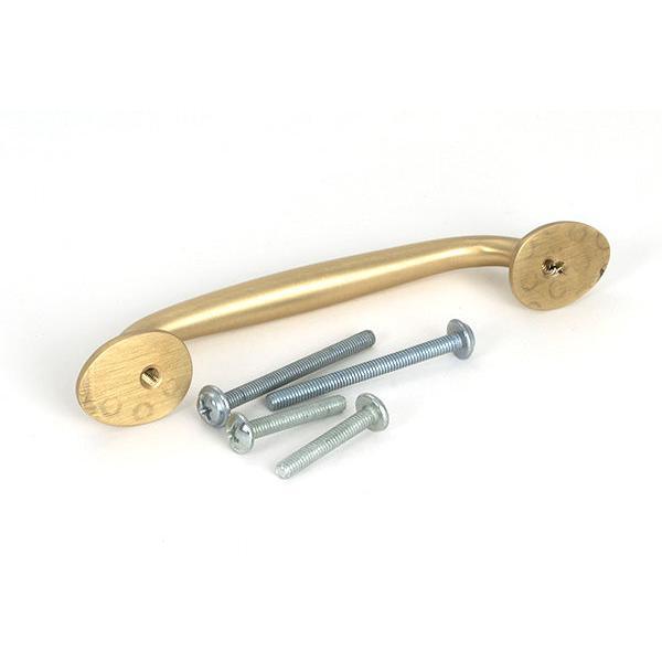 Satin Brass Moore Pull Handle - Small - Pull Handles - From The Anvil - Yester Home