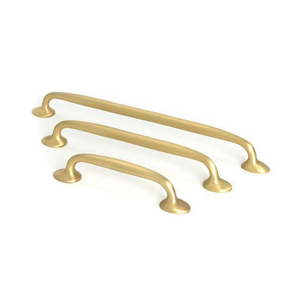 Satin Brass Moore Pull Handle - Small - Pull Handles - From The Anvil - Yester Home