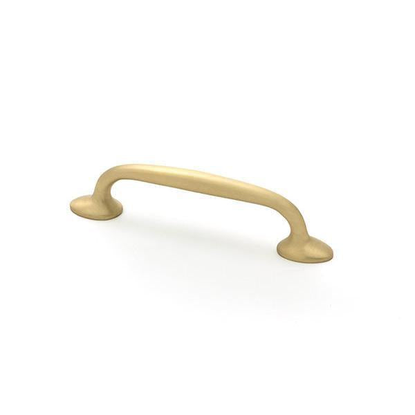 Satin Brass Moore Pull Handle - Small - Pull Handles - From The Anvil - Yester Home