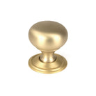 Satin Brass Mushroom Cabinet Knob 32mm | From The Anvil - Cabinet Knobs - From The Anvil - Yester Home