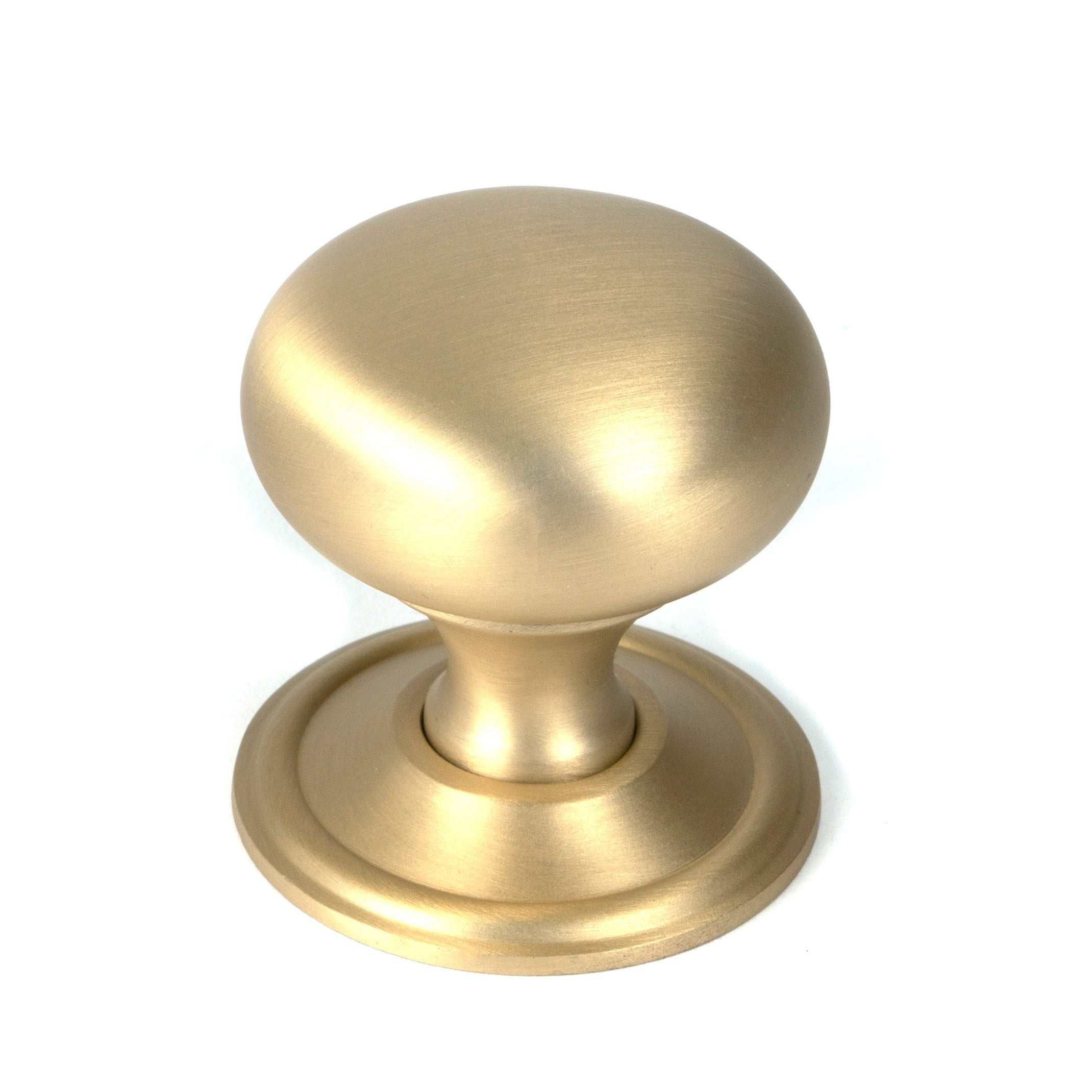 Satin Brass Mushroom Cabinet Knob 38mm | From The Anvil-Cabinet Knobs-Yester Home