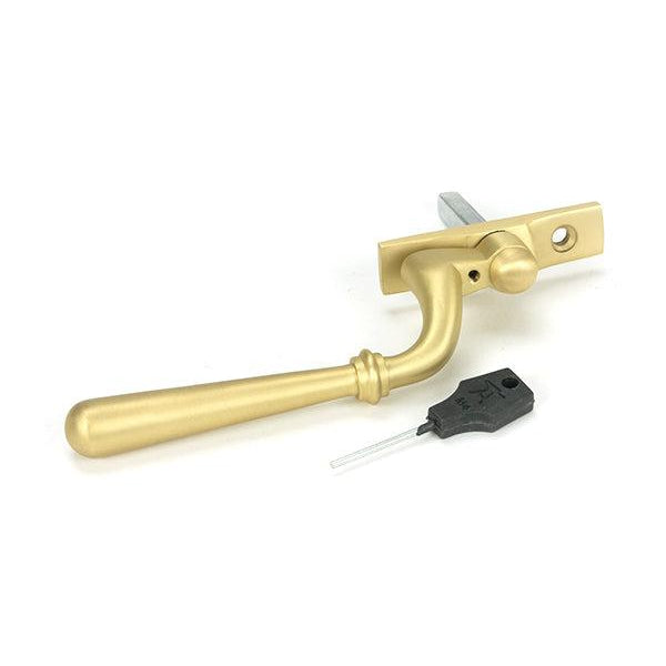 Satin Brass Newbury Espag - RH | From The Anvil-Espag. Fasteners-Yester Home