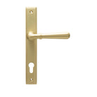 Satin Brass Newbury Slimline Lever Espag. Lock Set | From The Anvil - Espagnolette - From The Anvil - Yester Home