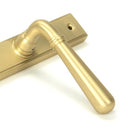 Satin Brass Newbury Slimline Lever Espag. Lock Set | From The Anvil-Espagnolette-Yester Home