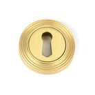 Satin Brass Round Escutcheon (Beehive) | From The Anvil - Escutcheons - From The Anvil - Yester Home