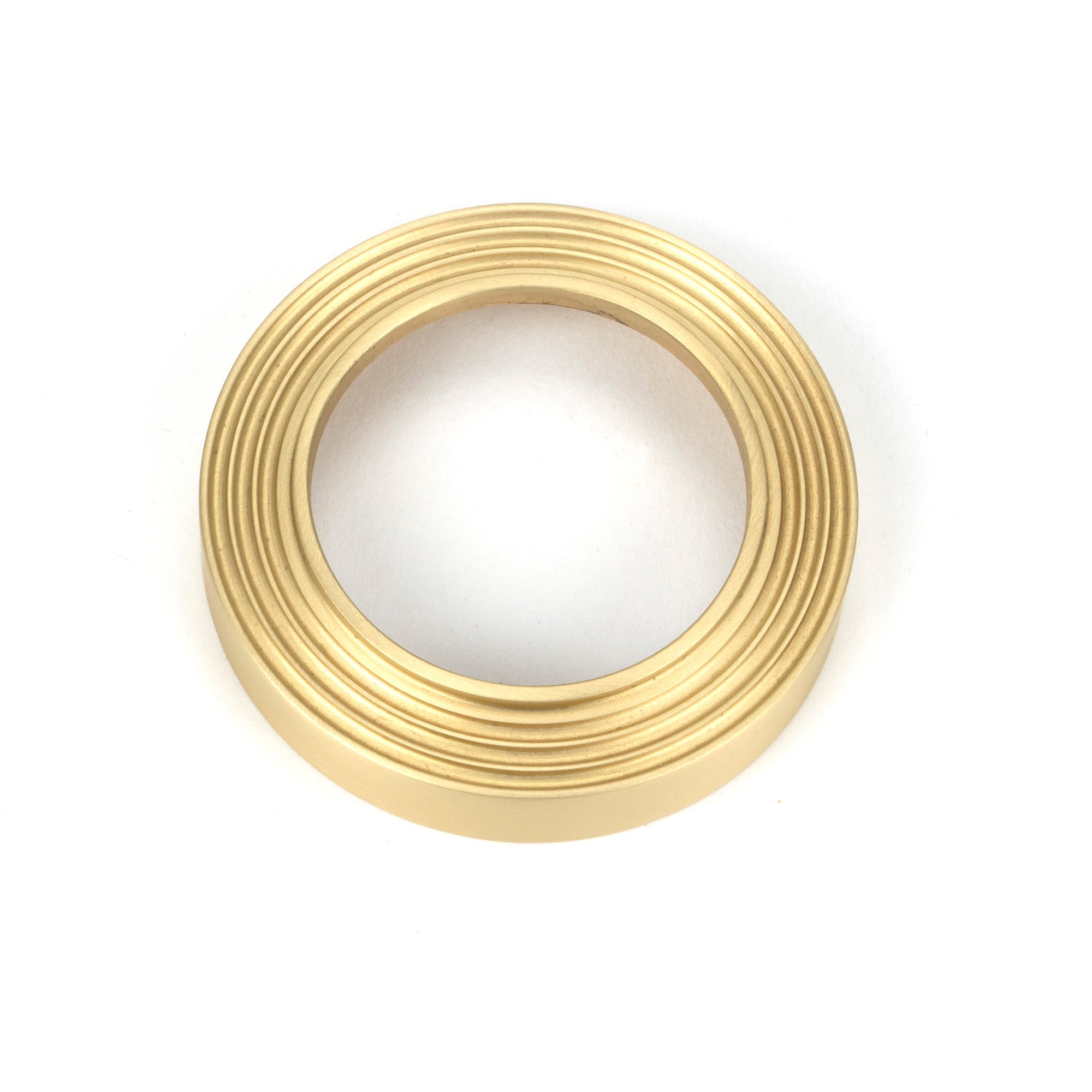 Satin Brass Round Euro Escutcheon (Beehive) | From The Anvil - Euro Escutcheons - From The Anvil - Yester Home