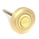 Satin Brass Round Thumbturn Set (Art Deco) | From The Anvil-Thumbturns-Yester Home