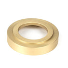 Satin Brass Round Thumbturn Set (Art Deco) | From The Anvil-Thumbturns-Yester Home