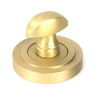 Satin Brass Round Thumbturn Set (Art Deco) | From The Anvil-Thumbturns-Yester Home