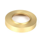 Satin Brass Round Thumbturn Set (Plain) | From The Anvil-Thumbturns-Yester Home