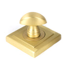 Satin Brass Round Thumbturn Set (Square) | From The Anvil - Thumbturns - From The Anvil - Yester Home