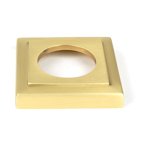Satin Brass Round Thumbturn Set (Square) | From The Anvil-Thumbturns-Yester Home