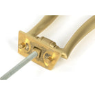Satin Brass Slimline Art Deco Door Knocker | From The Anvil - Bolt-Through Door Knockers - From The Anvil - Yester Home