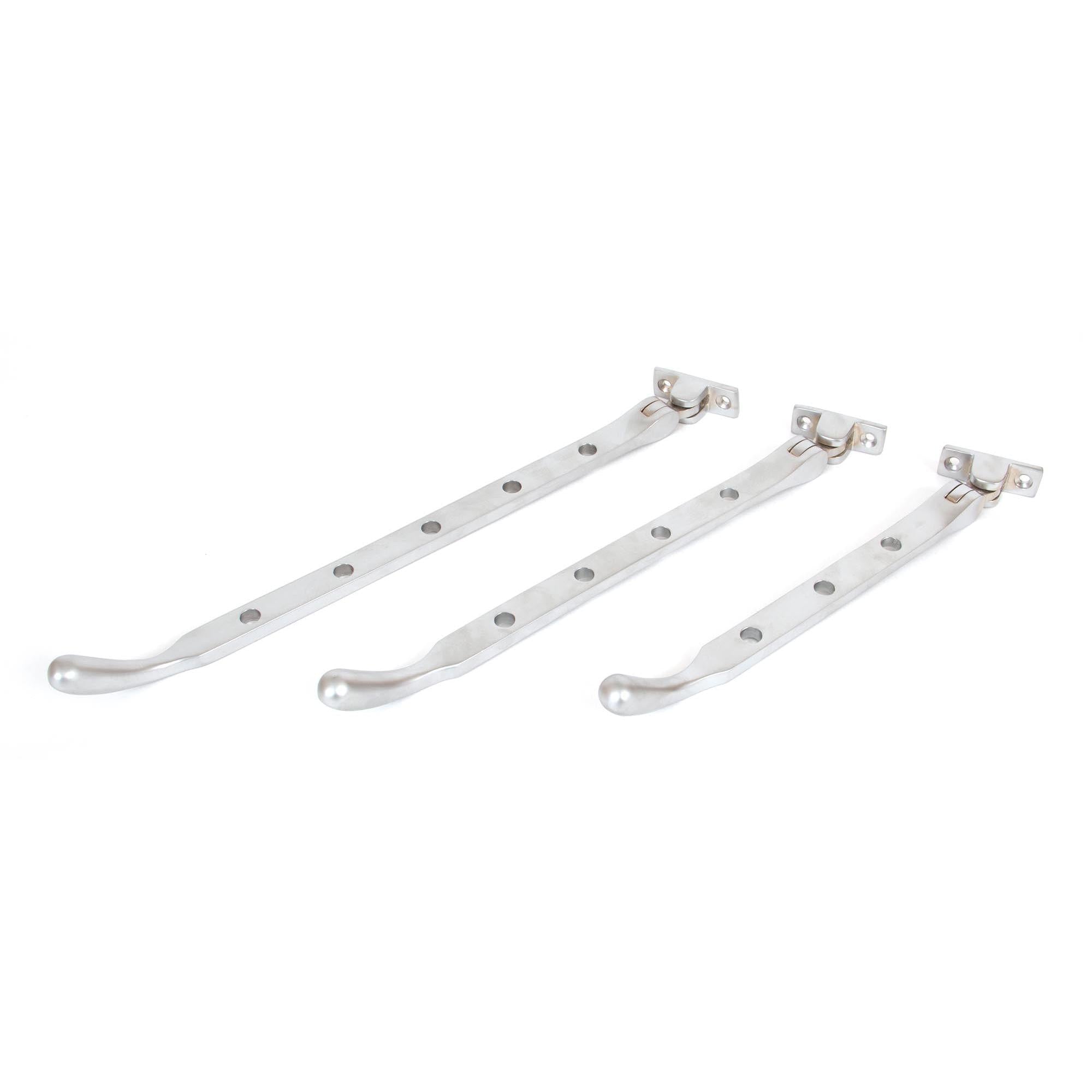Satin Chrome 10" Peardrop Stay | From The Anvil - Stays - From The Anvil - Yester Home