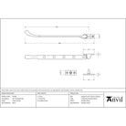 Satin Chrome 10" Peardrop Stay | From The Anvil - Stays - From The Anvil - Yester Home