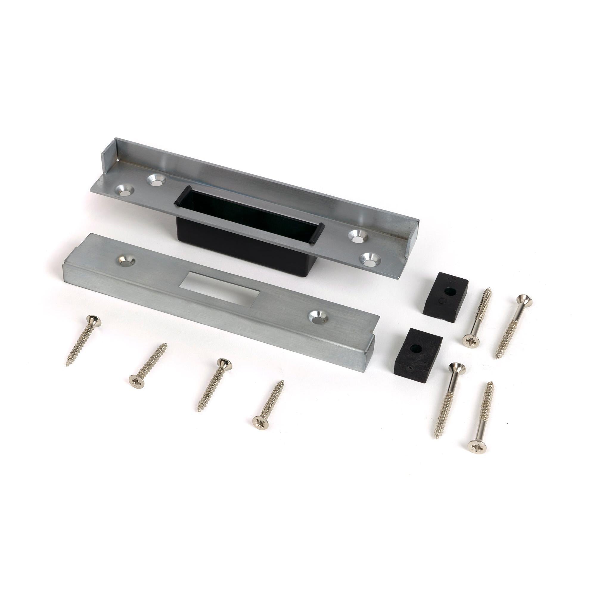 Satin Chrome ½" Rebate Kit for Dead Lock - Deadlocks & Deadbolts - From The Anvil - Yester Home