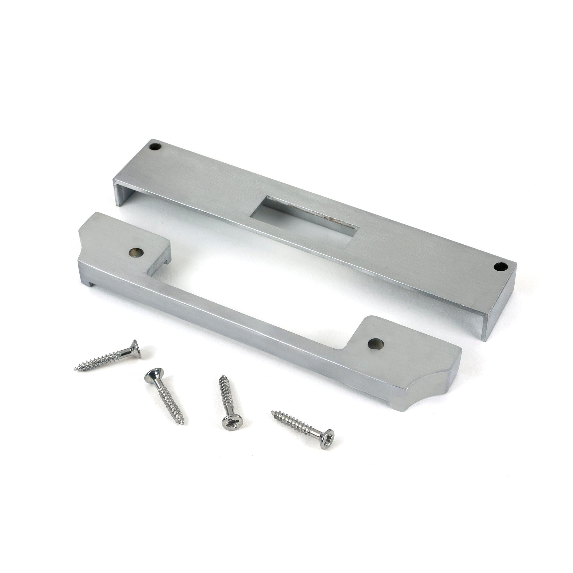 Satin Chrome ½" Rebate Kit for Euro Dead Lock - Deadlocks & Deadbolts - From The Anvil - Yester Home