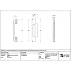 Satin Chrome ½" Rebate Kit for Euro Din Sash Lock - Euro Locks - From The Anvil - Yester Home