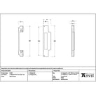 Satin Chrome ½" Rebate Kit for Euro Sash Lock - Euro Locks - From The Anvil - Yester Home