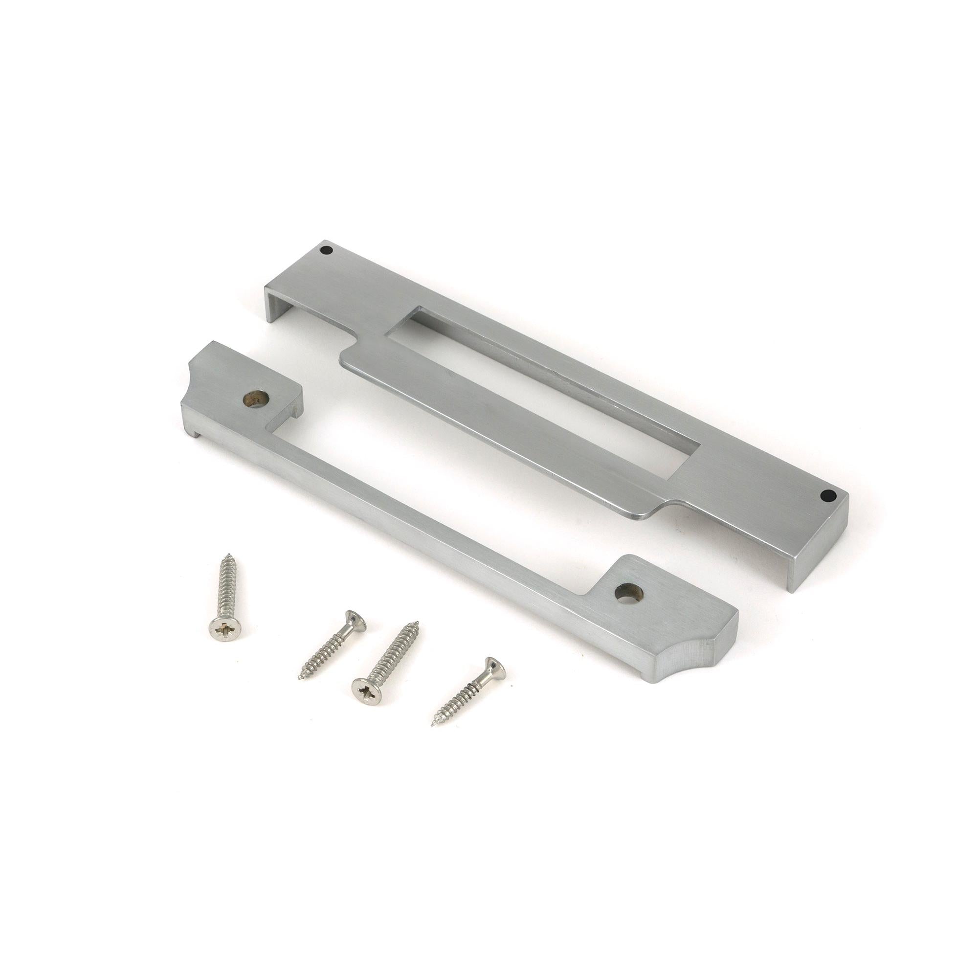 Satin Chrome ½" Rebate Kit for Euro Sash Lock - Euro Locks - From The Anvil - Yester Home