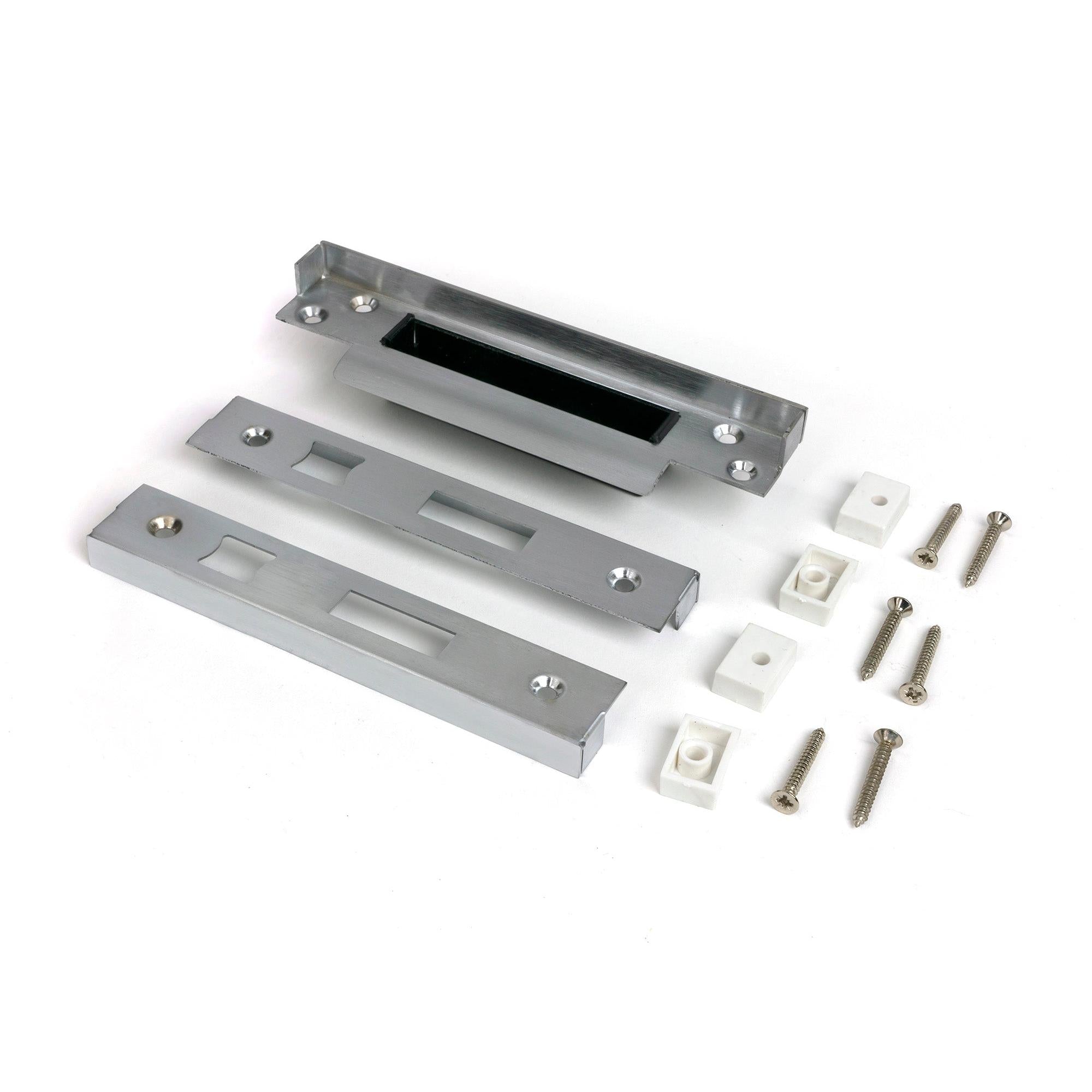 Satin Chrome ½" Rebate Kit for Sash Lock - Sash Locks - From The Anvil - Yester Home