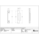 Satin Chrome ½" Rebate Kit for Sash Lock - Sash Locks - From The Anvil - Yester Home
