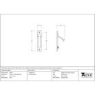 Satin Chrome 125mm x 25mm Edge Pull | From The Anvil - Cabinet Pulls - From The Anvil - Yester Home