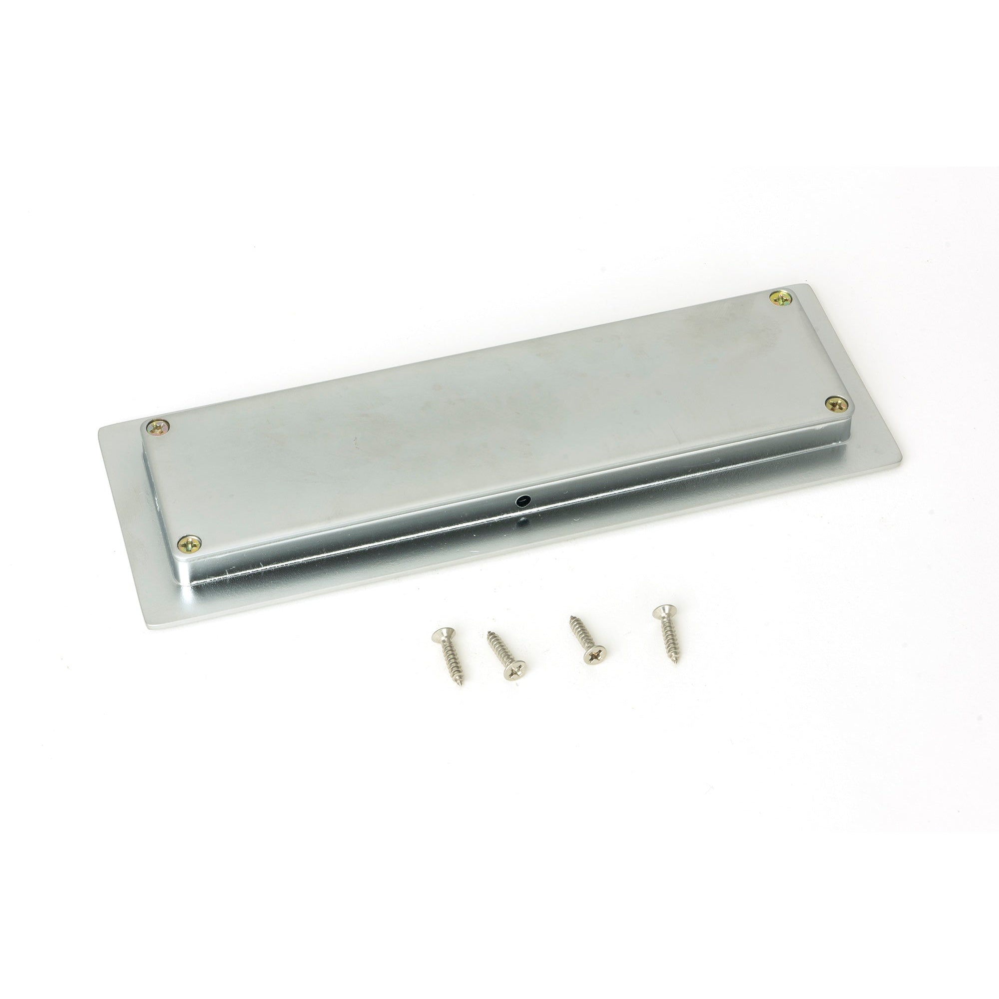 Satin Chrome 175mm Art Deco Rectangular Pull | From The Anvil-Cabinet Pulls-Yester Home