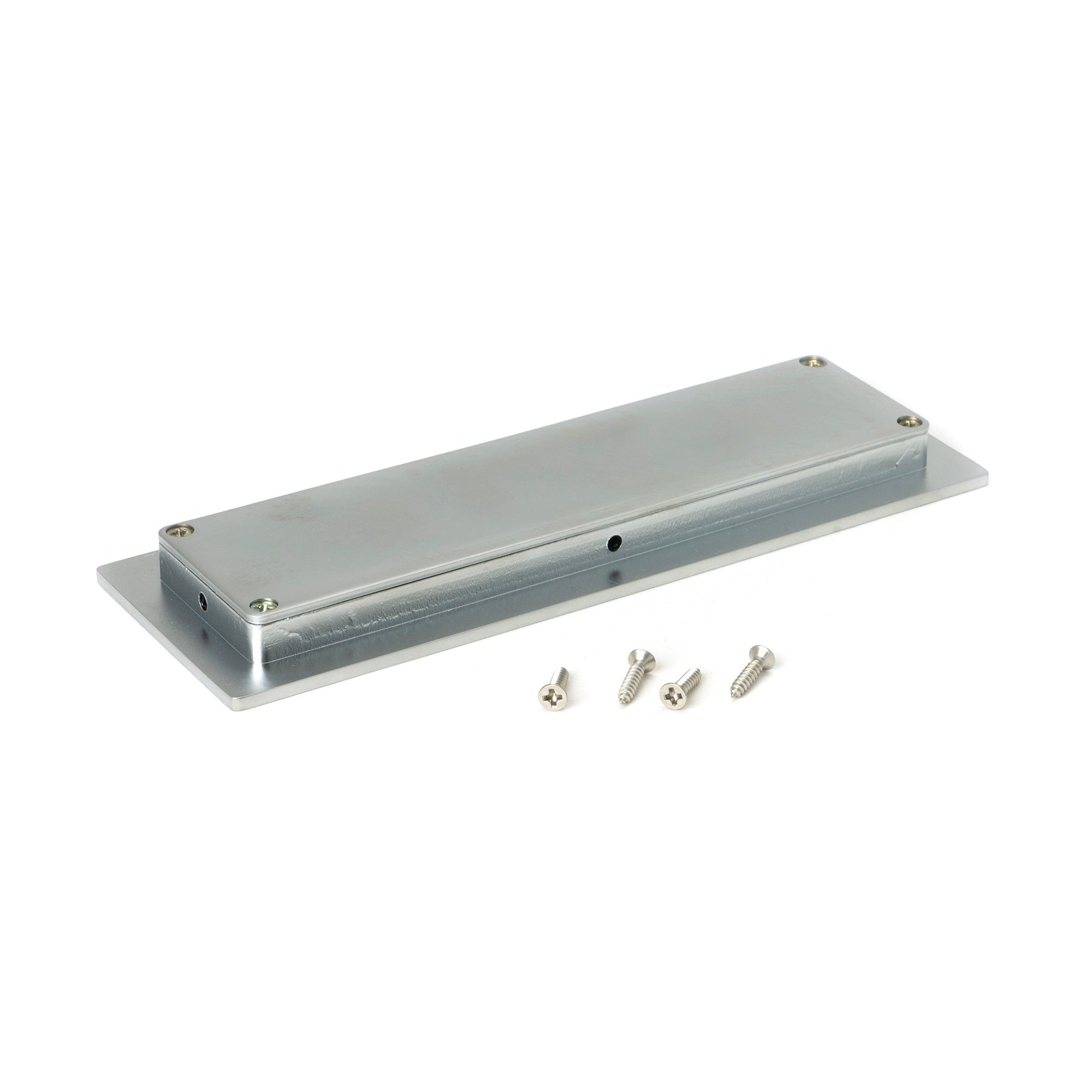 Satin Chrome 175mm Plain Rectangular Pull | From The Anvil-Cabinet Pulls-Yester Home