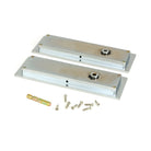 Satin Chrome 175mm Plain Rectangular Pull - Privacy Set | From The Anvil-Cabinet Pulls-Yester Home