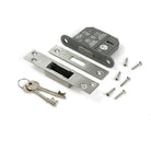 Satin Chrome 2½" 5 Lever BS Dead Lock - Deadlocks & Deadbolts - From The Anvil - Yester Home