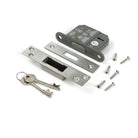 Satin Chrome 2½" 5 Lever BS Dead Lock KA - Deadlocks & Deadbolts - From The Anvil - Yester Home