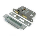 Satin Chrome 2½" Heavy Duty Bathroom Mortice Lock - Bathroom Locks - From The Anvil - Yester Home