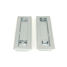 Satin Chrome 250mm Art Deco Rectangular Pull - Privacy Set | From The Anvil-Cabinet Pulls-Yester Home