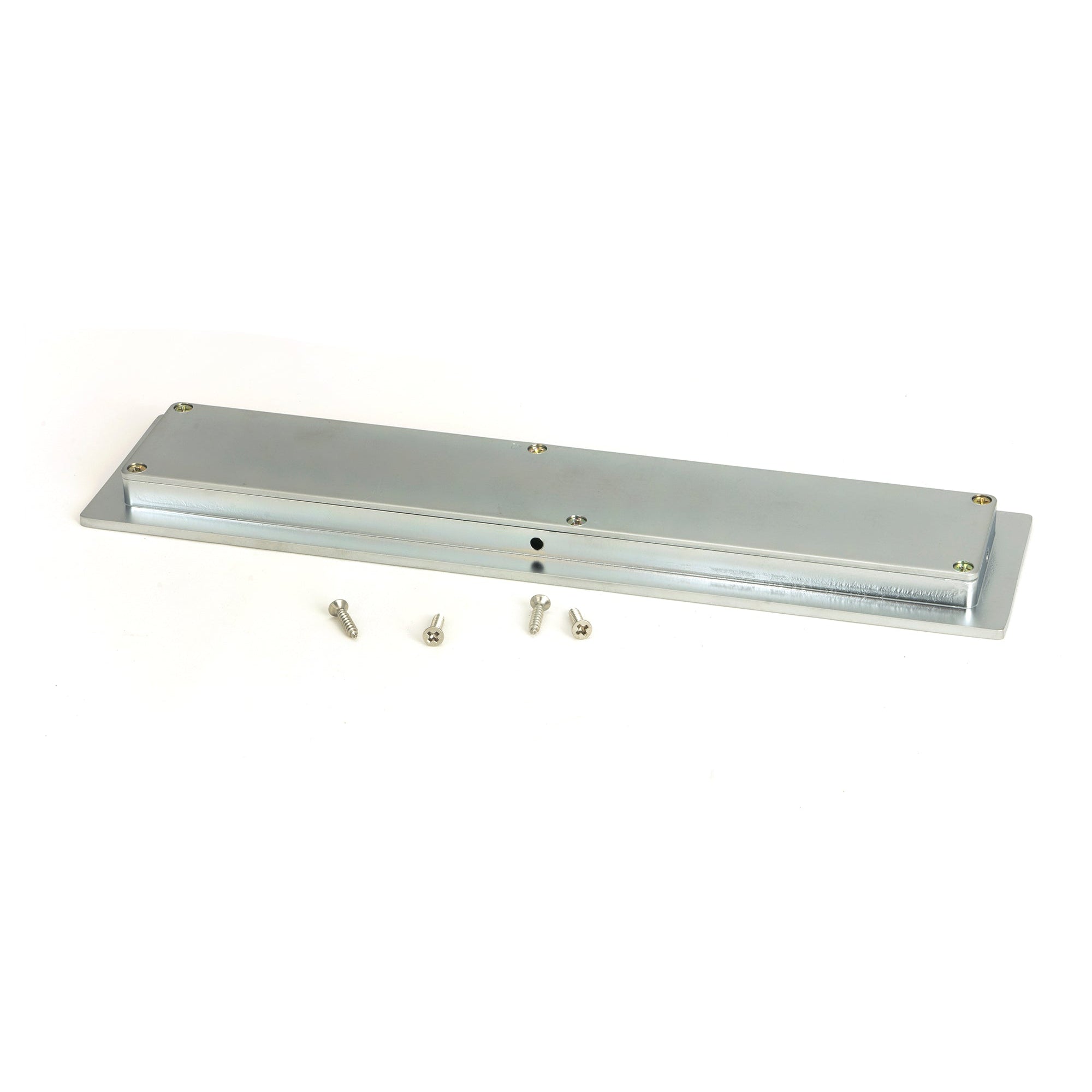 Satin Chrome 250mm Plain Rectangular Pull | From The Anvil-Cabinet Pulls-Yester Home