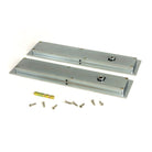 Satin Chrome 250mm Plain Rectangular Pull - Privacy Set | From The Anvil-Cabinet Pulls-Yester Home