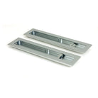 Satin Chrome 250mm Plain Rectangular Pull - Privacy Set | From The Anvil - Cabinet Pulls - From The Anvil - Yester Home