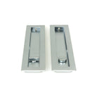 Satin Chrome 250mm Plain Rectangular Pull - Privacy Set | From The Anvil - Cabinet Pulls - From The Anvil - Yester Home