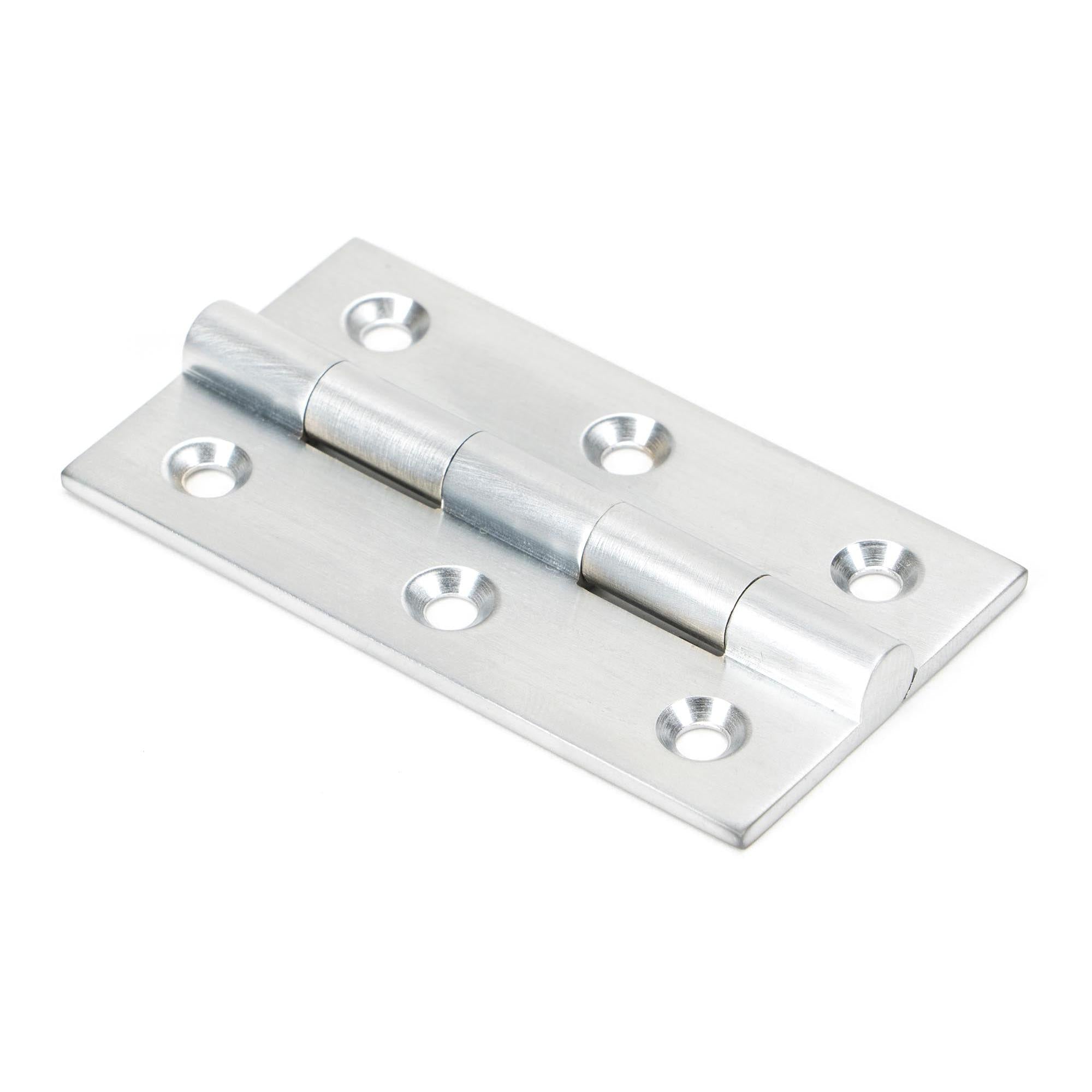 Satin Chrome 2.5" Butt Hinge (pair) | From The Anvil - Butt Hinges - From The Anvil - Yester Home