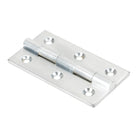 Satin Chrome 2.5" Butt Hinge (pair) | From The Anvil-Butt Hinges-Yester Home