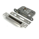 Satin Chrome 3" 5 Lever BS Sash Lock KA - Sash Locks - From The Anvil - Yester Home