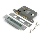 Satin Chrome 3" Heavy Duty Bathroom Mortice Lock - Bathroom Locks - From The Anvil - Yester Home
